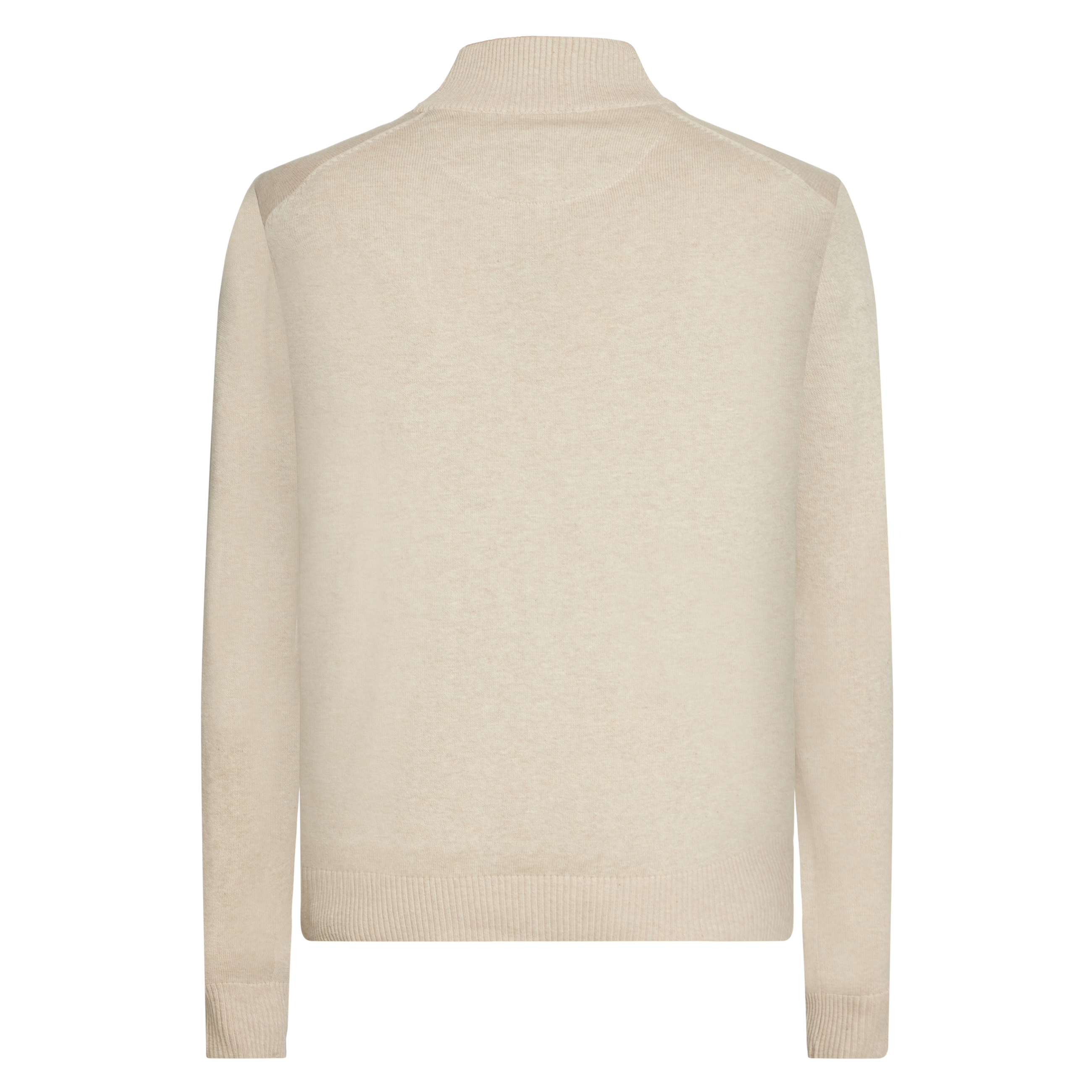 KlausSI Halfzip + Knit - Light Mocca Melange