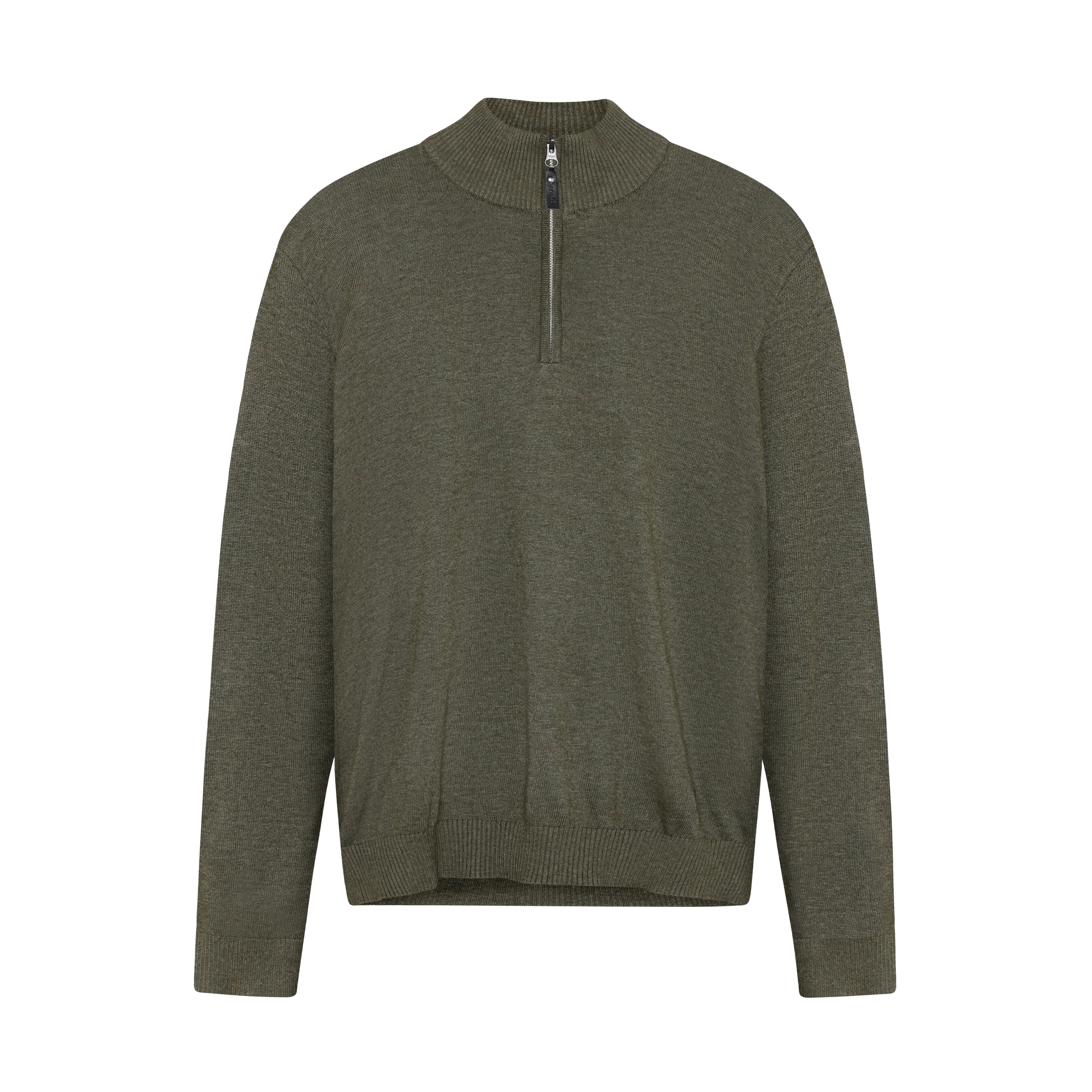 KlausSI Halfzip + Knit - Full Green Melange