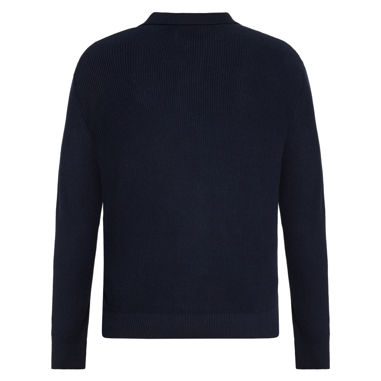 UffeSi Rib Polo Knit - Deep Marine