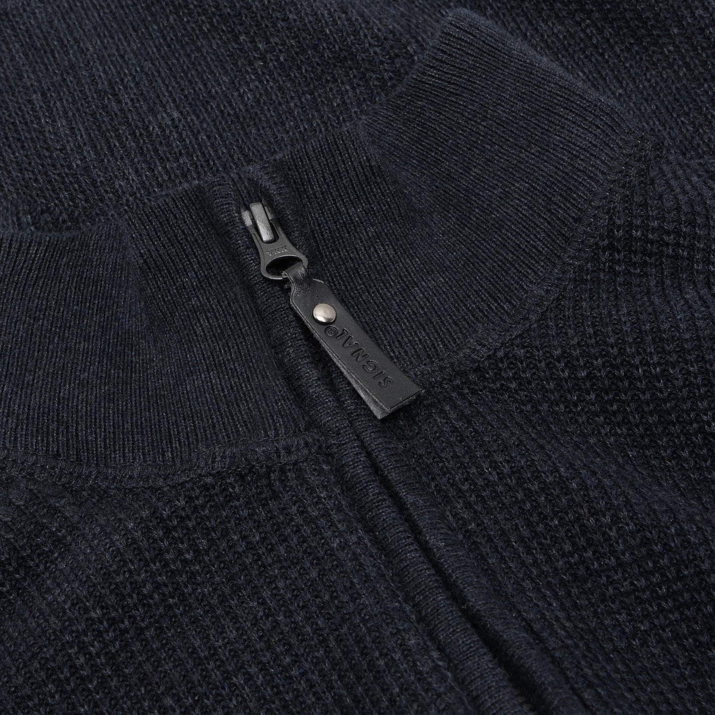 KaiSi Structure Cardigan+ Knit - Deep Marine Melange