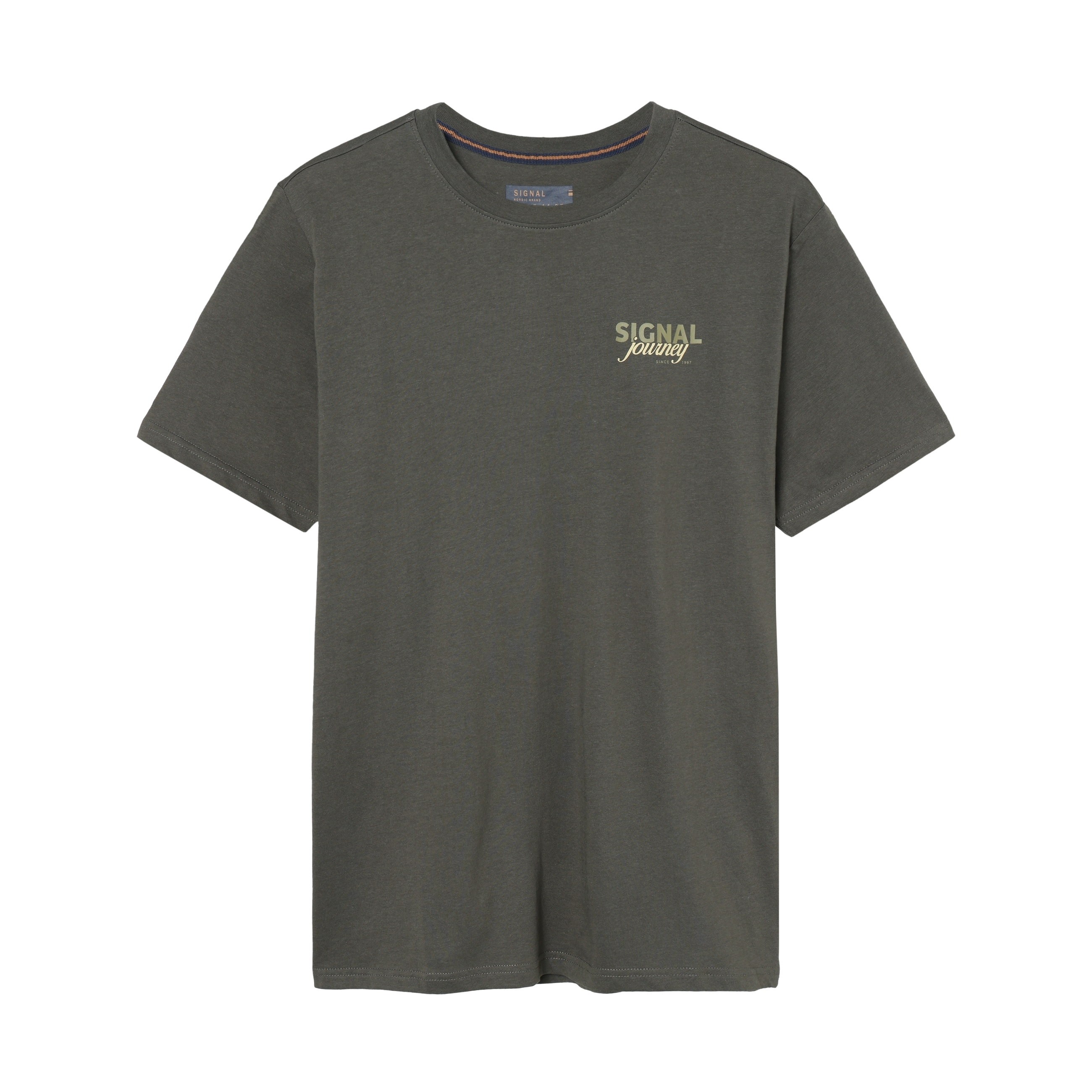 DeanSi Chest Print + T-shir/Top - Beluga green
