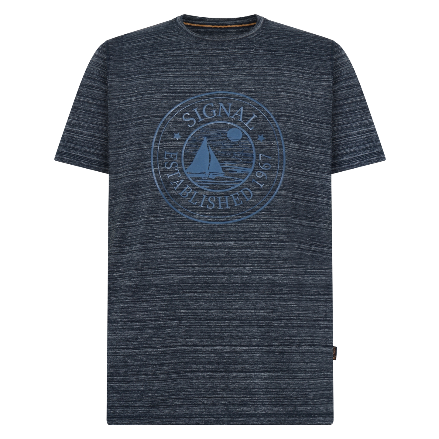 DylanSi Space stripe + T-shir/Top - Deep Marine