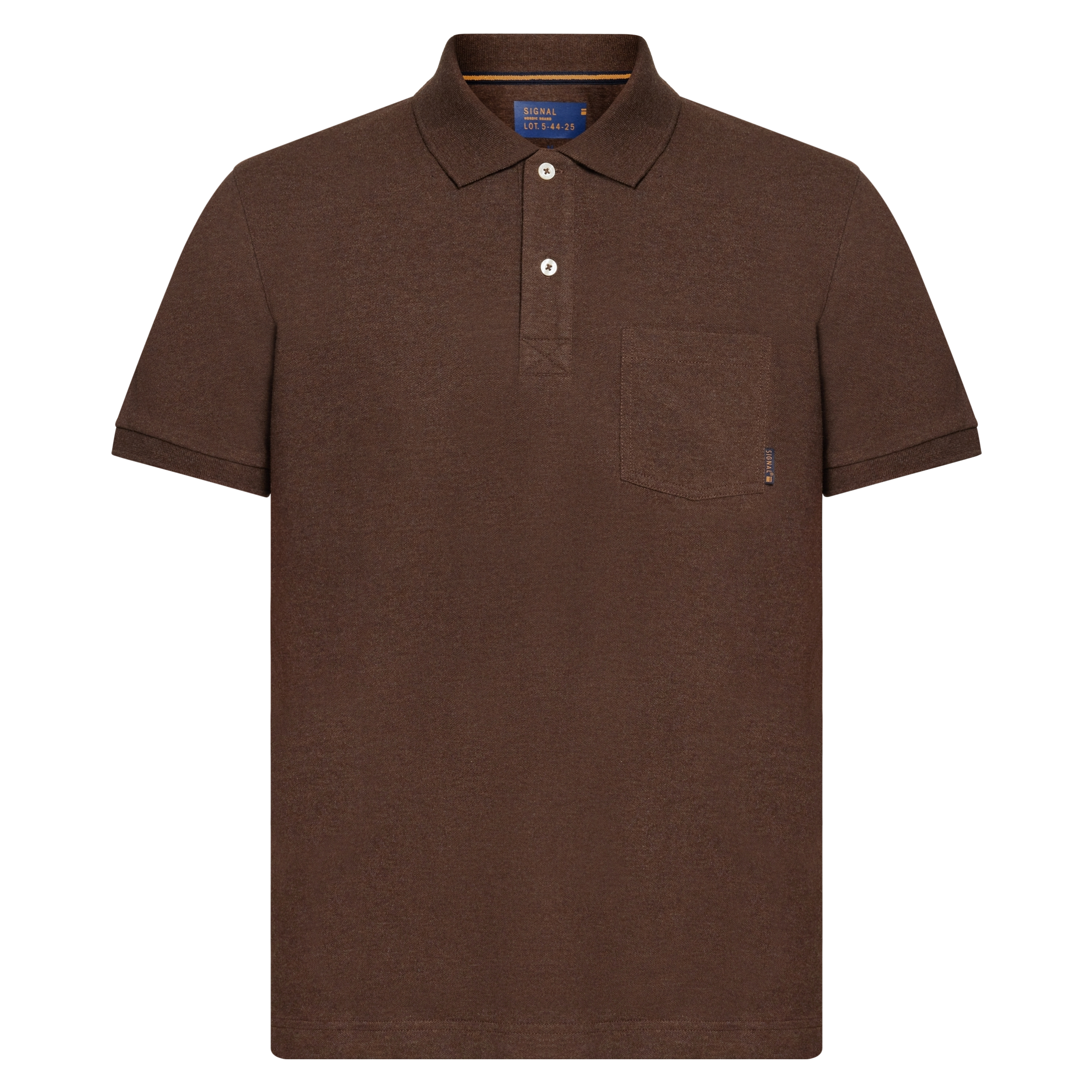 NickySI Pocket Polo Polo - Brown Bark melange