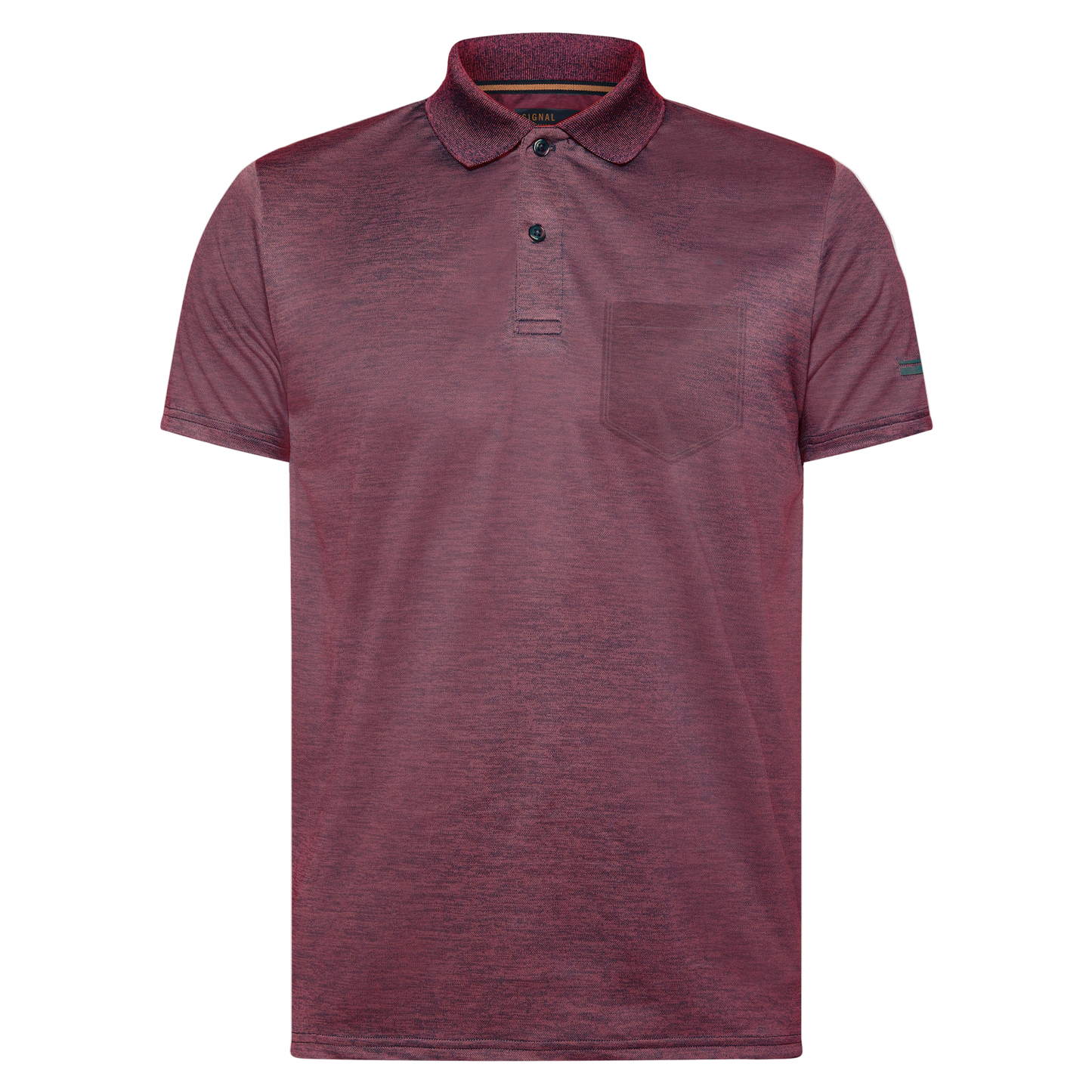 ThomasSI Pocket Tech Polo - Cherry Chocolate Mel