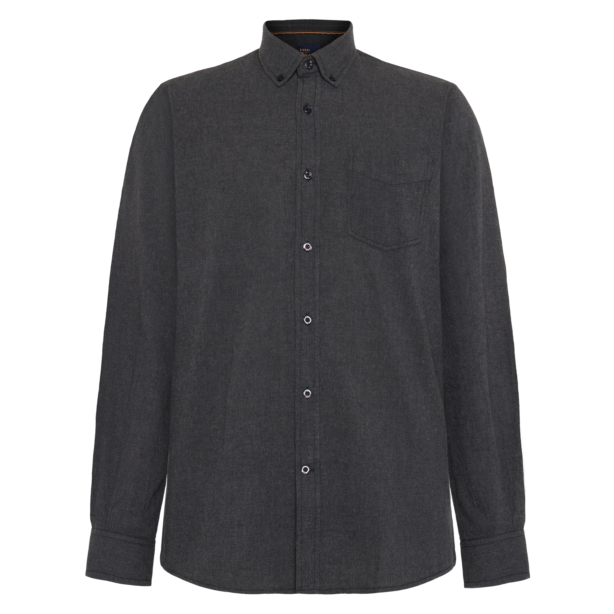 BendixSi Flannel L/S Shirts - Grey Volcano Melange
