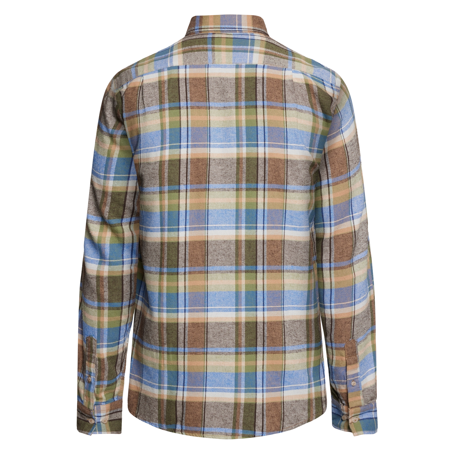 BruceSi Check + L/S Shirts - Blue Largo