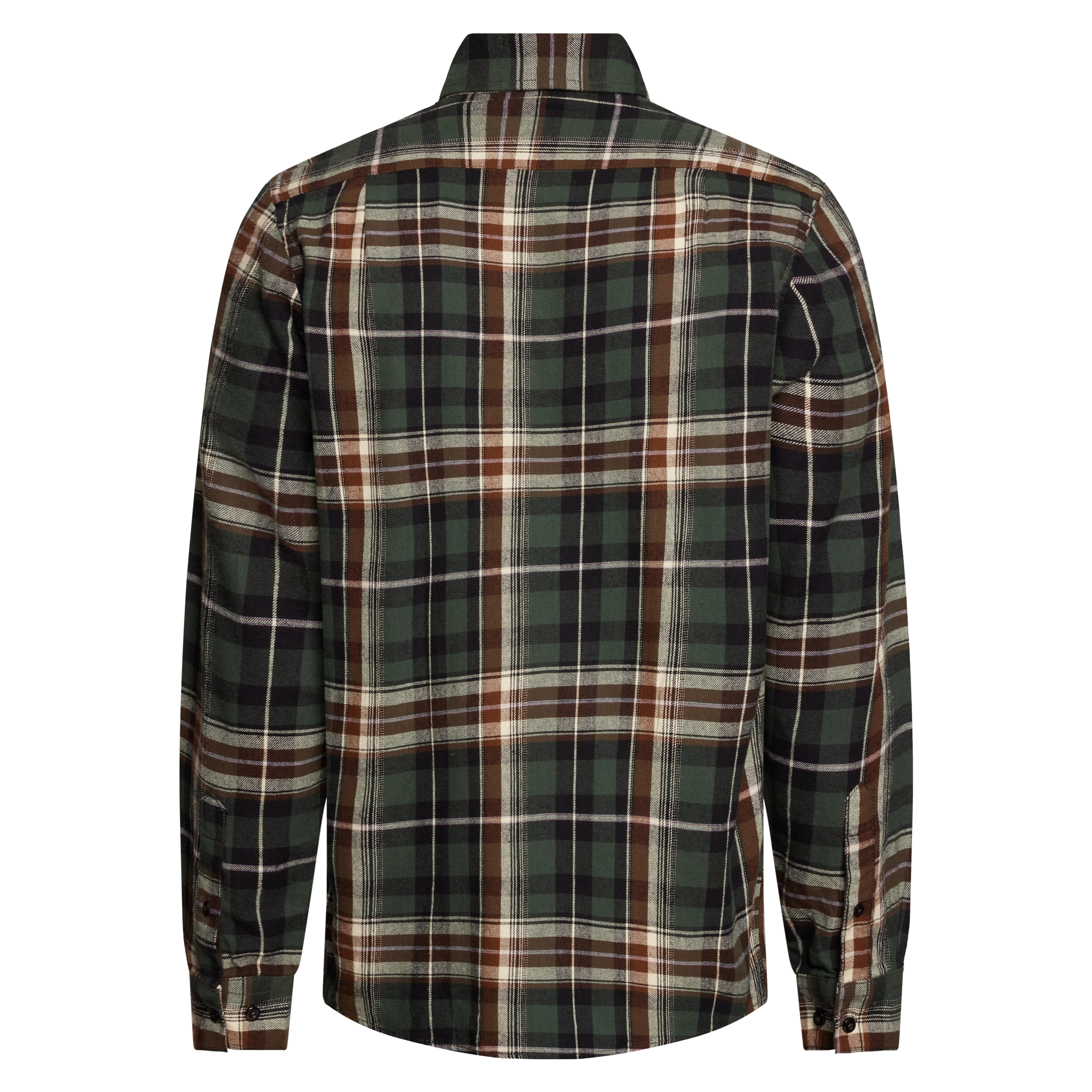 BruceSi Check + L/S Shirts - Beluga green