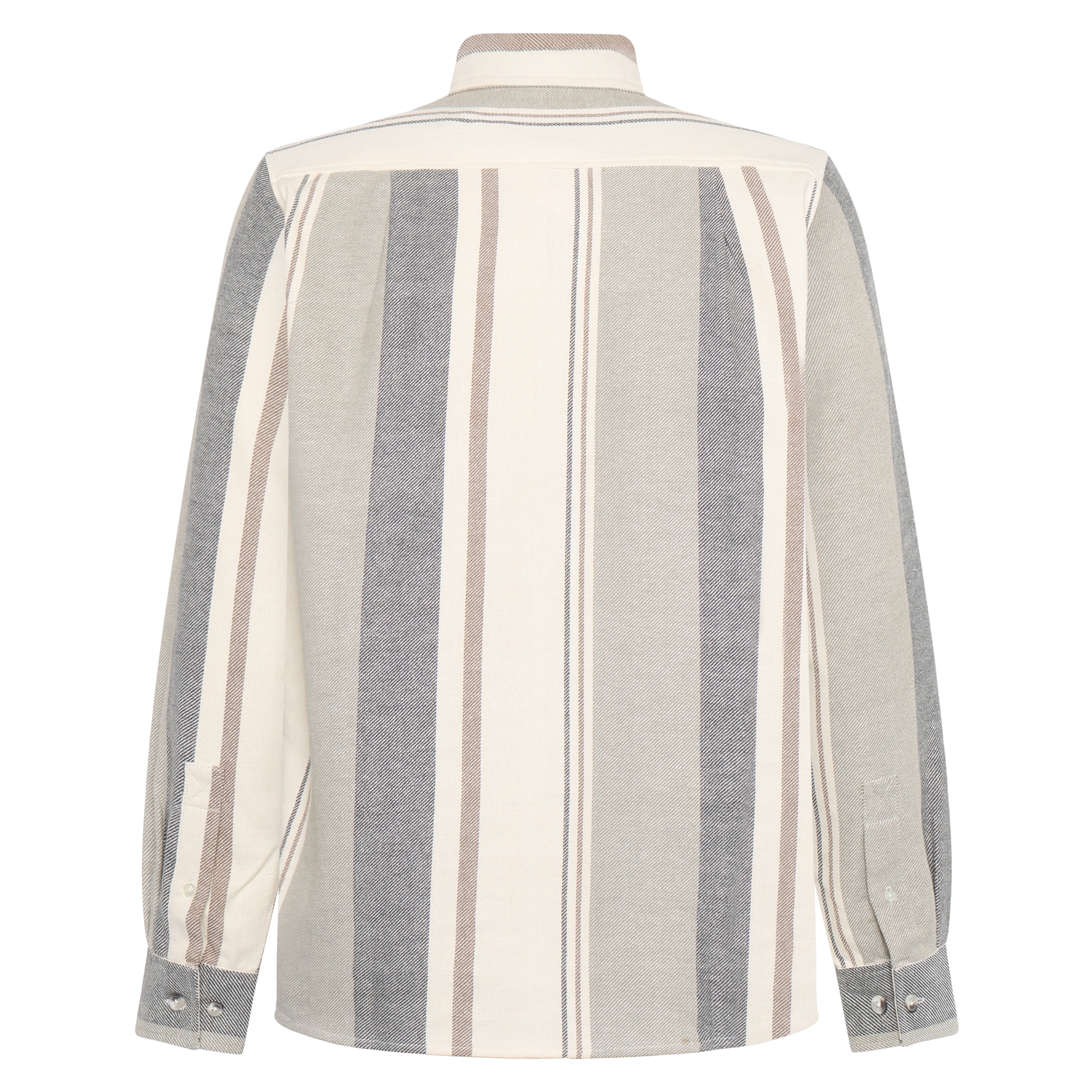BoulderSi V-Stripe L/S Shirts - Brown Otter