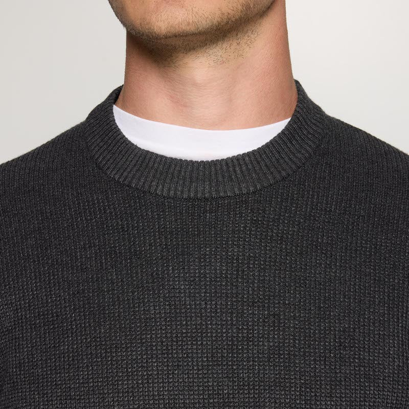 KalleSI Structure Crew + - Deep grey melange