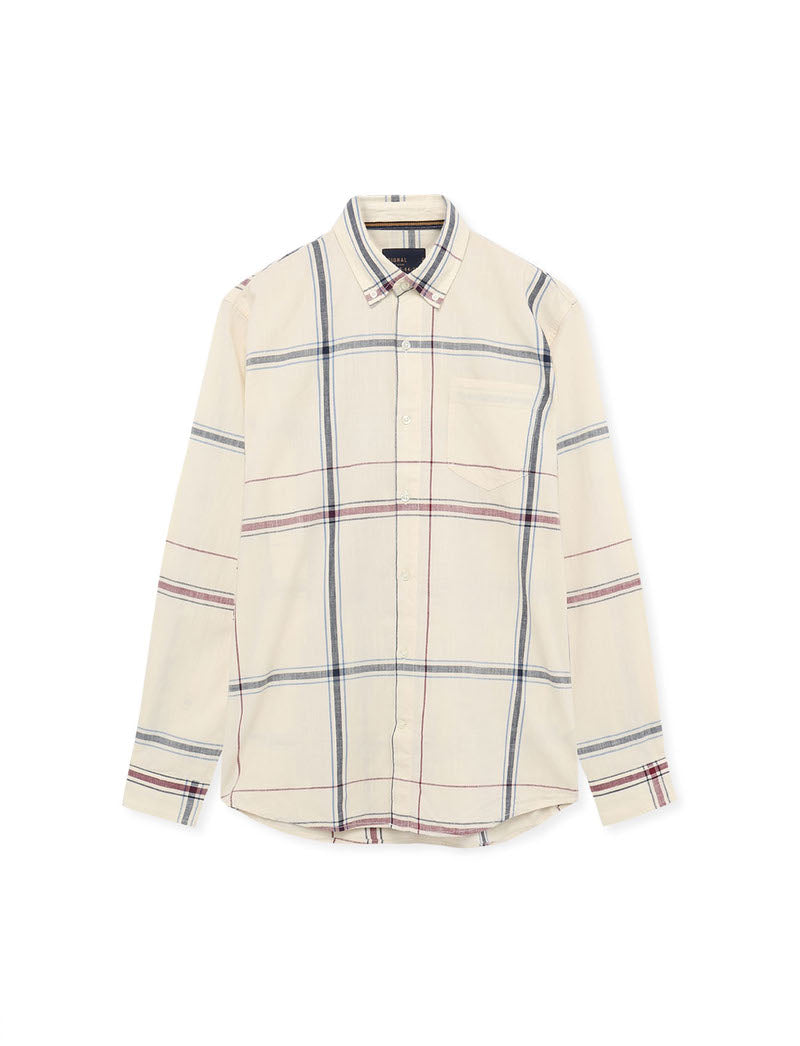 GabrielSi Slub Check - Ivory Cream