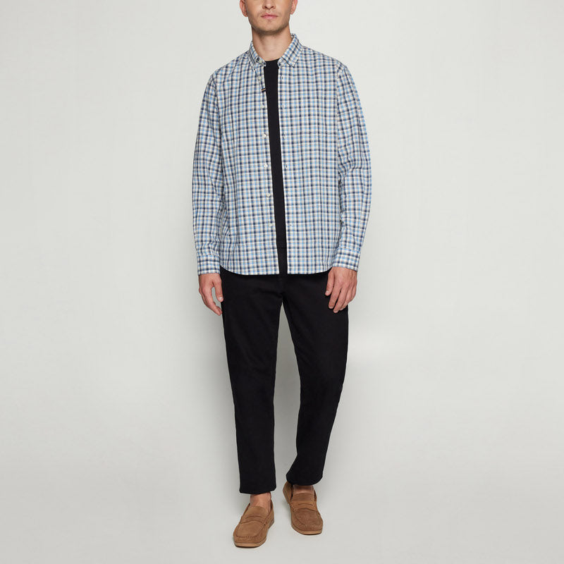 GabrielSi Slub Check - Warm beige