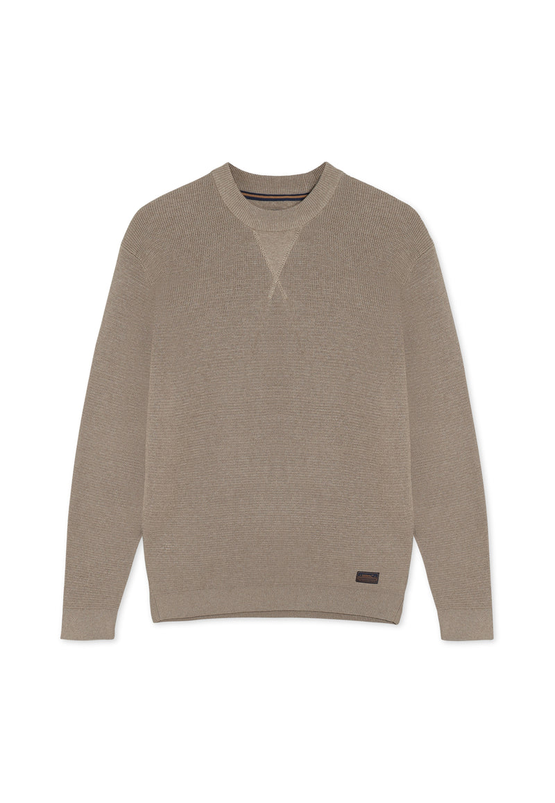 12488 ColtonSi V-Stitch Structure + - Brown Otter