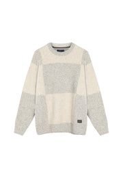 12558 VilmerSi Panel Knit - Mid Grey Melange