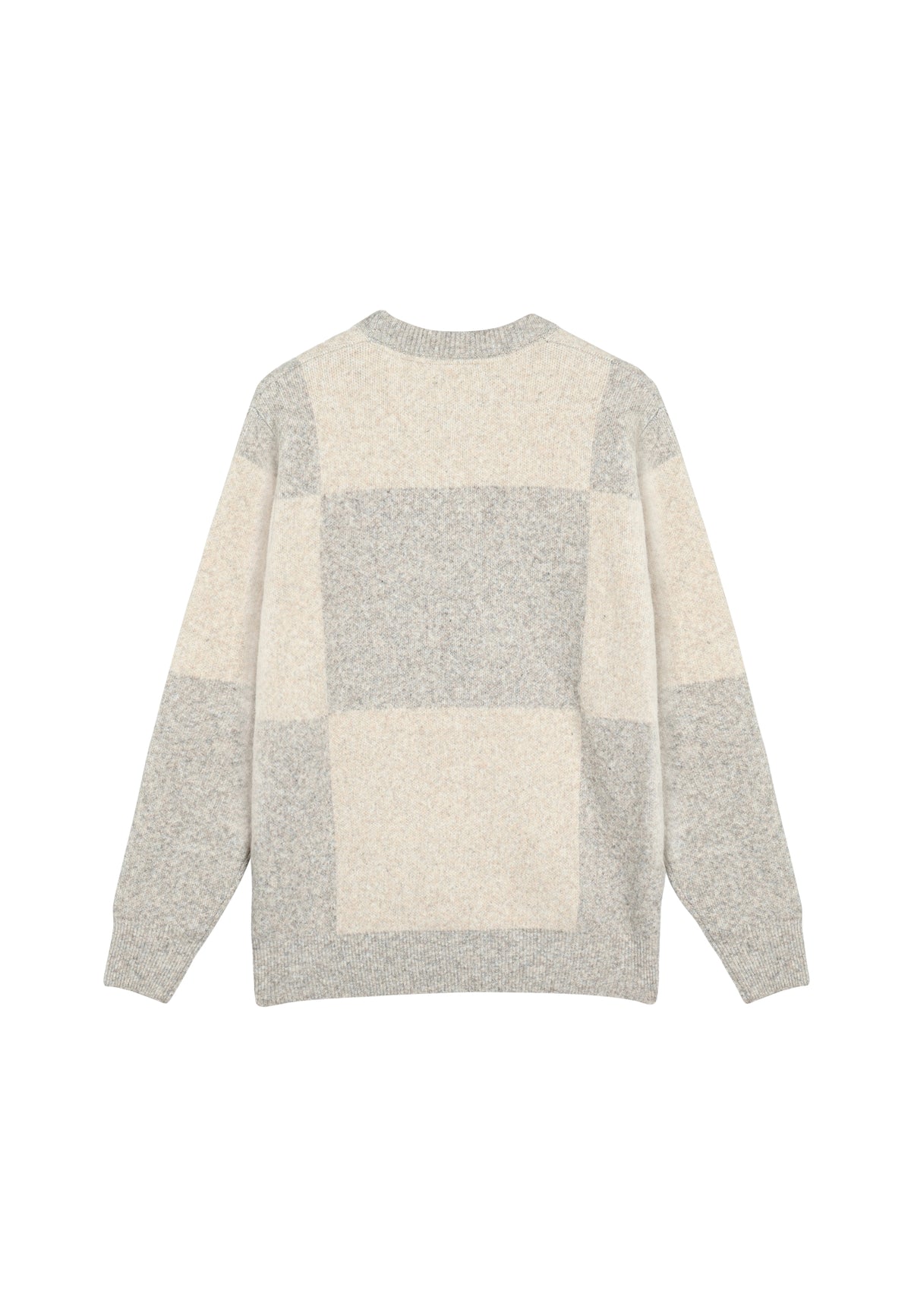 12558 VilmerSi Panel Knit - Mid Grey Melange