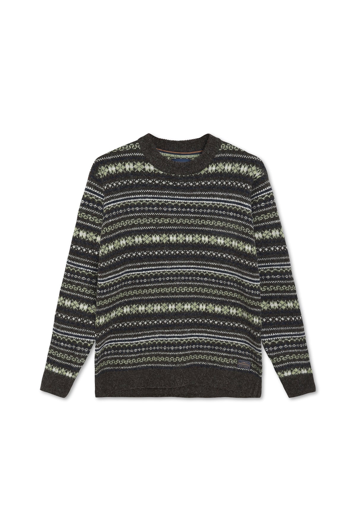 12559 VagnerSi Fair-Isle Knit - Evergreen
