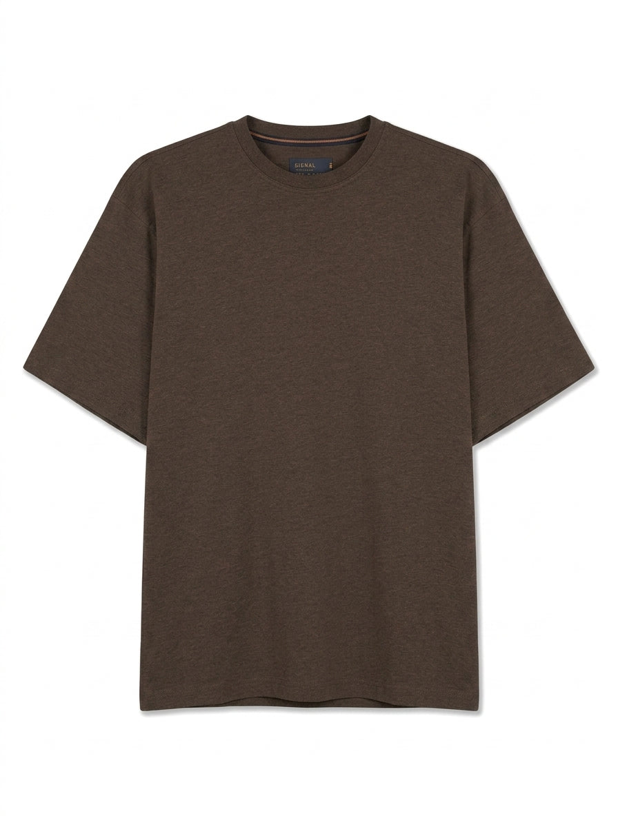 EddySi Tee + - Brown Coffee