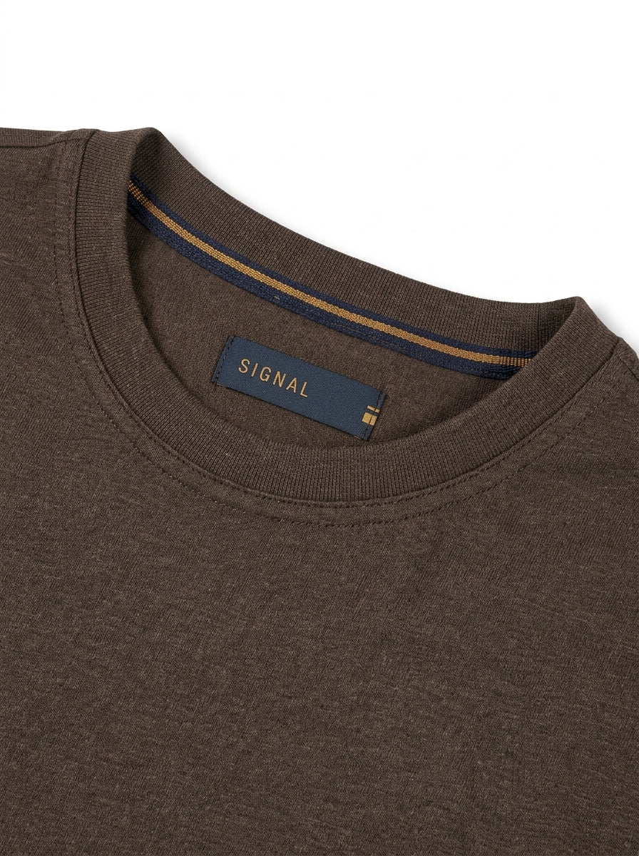 EddySi Tee + - Brown Coffee