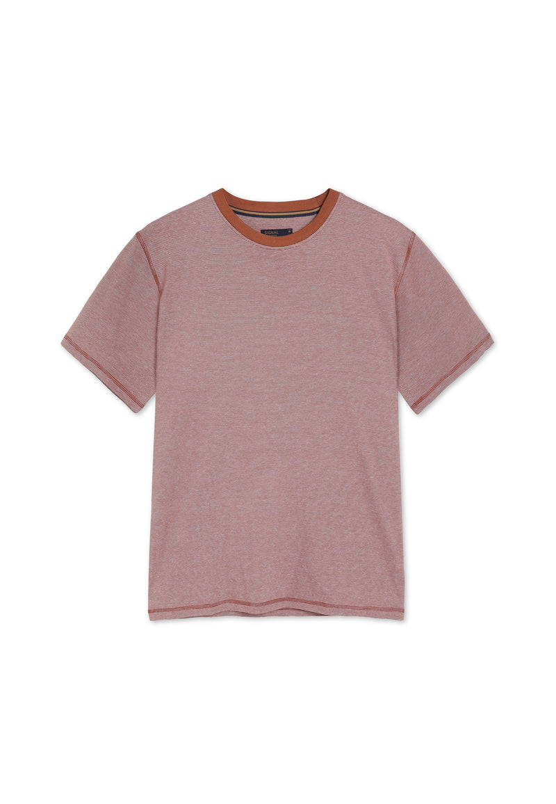 13526 YannSi Mini Stripe + - Rusty Red