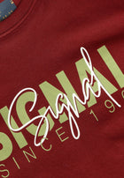13591 OwenSi Print Tee + - Tandori Red