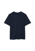 13591 OwenSi Print Tee + - Deep Marine