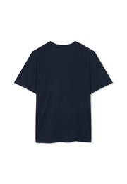 13591 OwenSi Print Tee + - Deep Marine