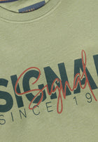 13591 OwenSi Print Tee + - Moss Stone