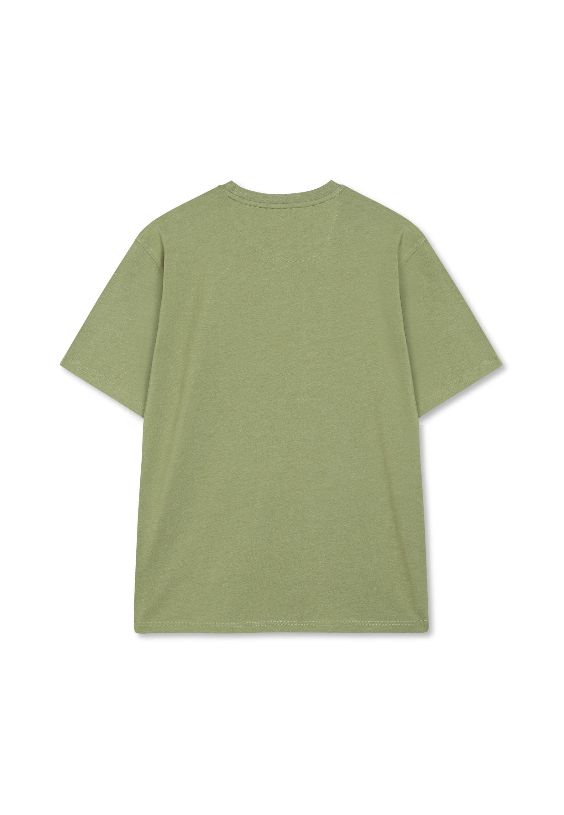 13591 OwenSi Print Tee + - Moss Stone