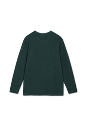 13632 FredSi Waffle Tee LS - Evergreen