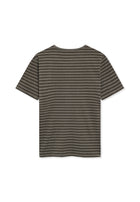 13656 LewiSi Subtle Stripe Print - Brown Coffee