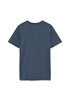 13656 LewiSi Subtle Stripe Print - Blue Dipper