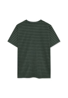 13656 LewiSi Subtle Stripe Print - Evergreen