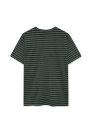 13656 LewiSi Subtle Stripe Print - Evergreen