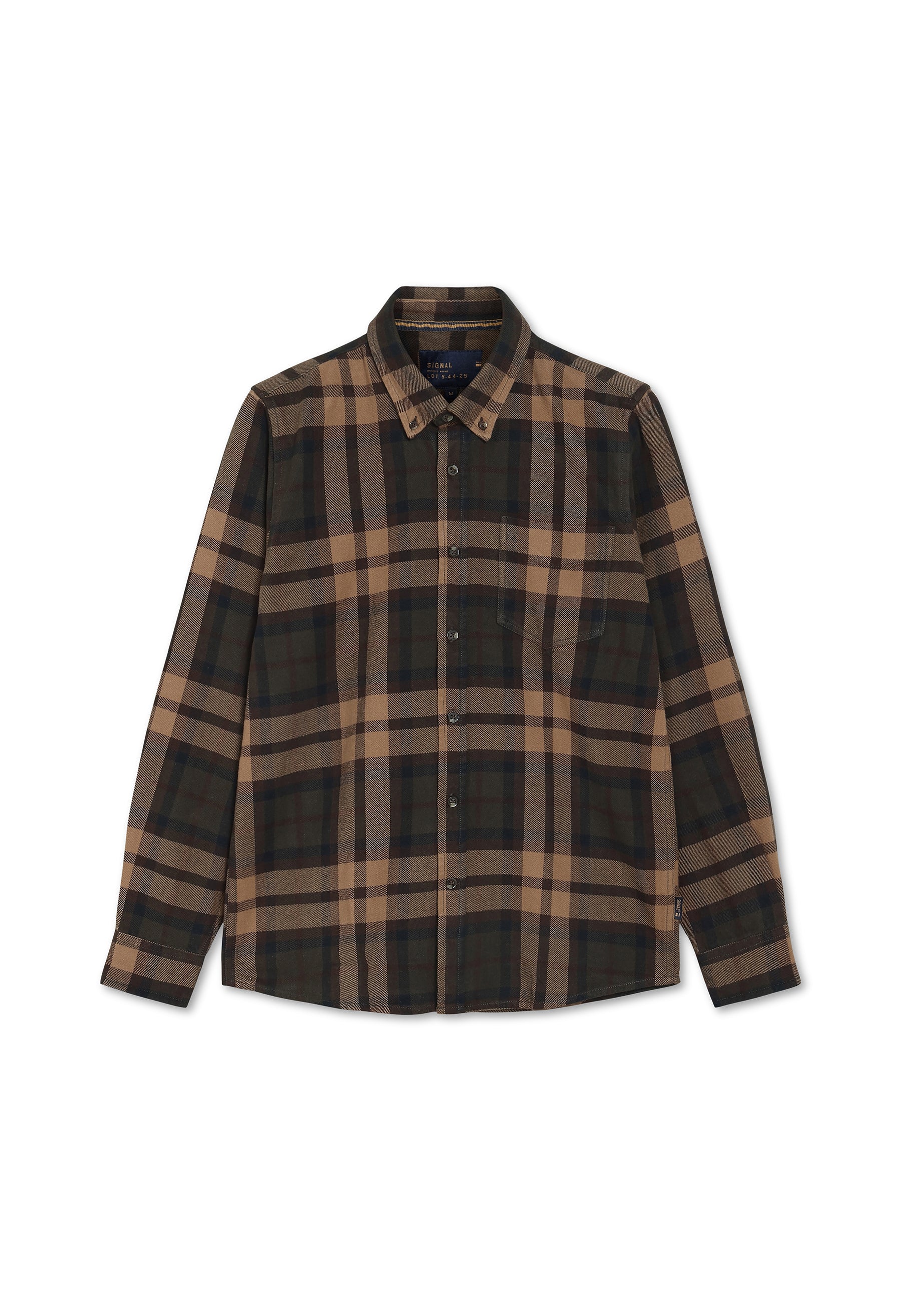 15857 MannSi Check - Brown Coffee