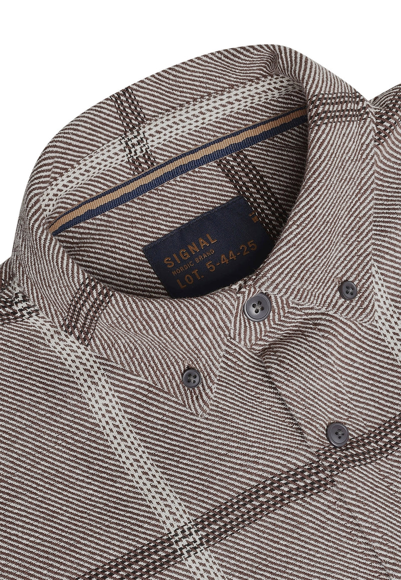 15863 MickSi Big Grid - Brown Coffee