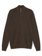 12489 CooperSi Halfzip Structure + - Brown Coffee