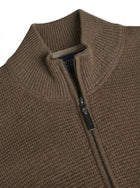 12499 ConnorSi Structure Cardigan + - Brown Otter