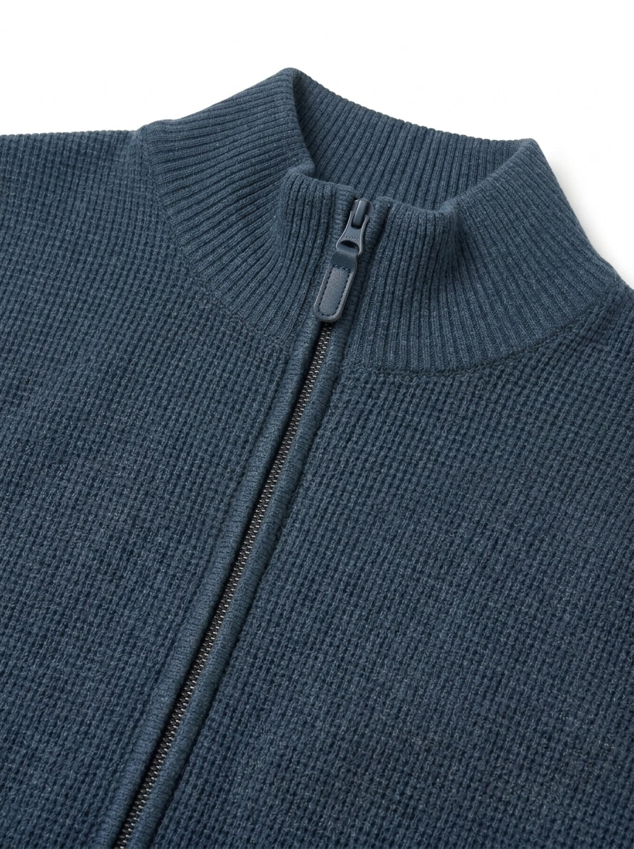 12499 ConnorSi Structure Cardigan + - Blue Dipper