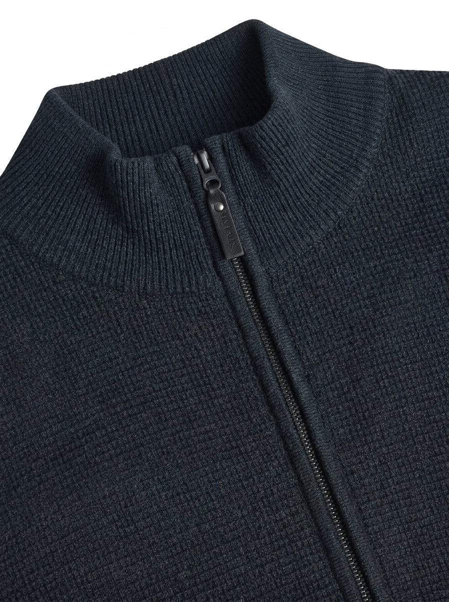 12499 ConnorSi Structure Cardigan + - Deep Marine