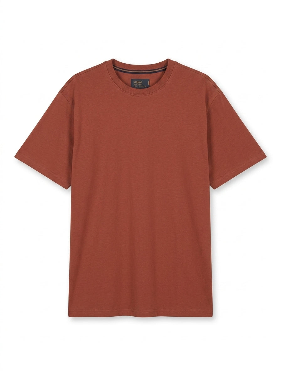 EddySi Tee + - Rusty Red