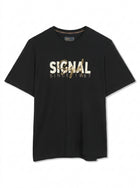 13591 OwenSi Print Tee + - Black