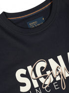 13591 OwenSi Print Tee + - Black