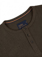 13632 FredSi Waffle Tee LS - Brown Coffee