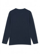 13632 FredSi Waffle Tee LS - Deep Marine