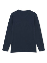13632 FredSi Waffle Tee LS - Deep Marine