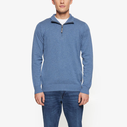 KlausSI Halfzip + - Bluefin Melange