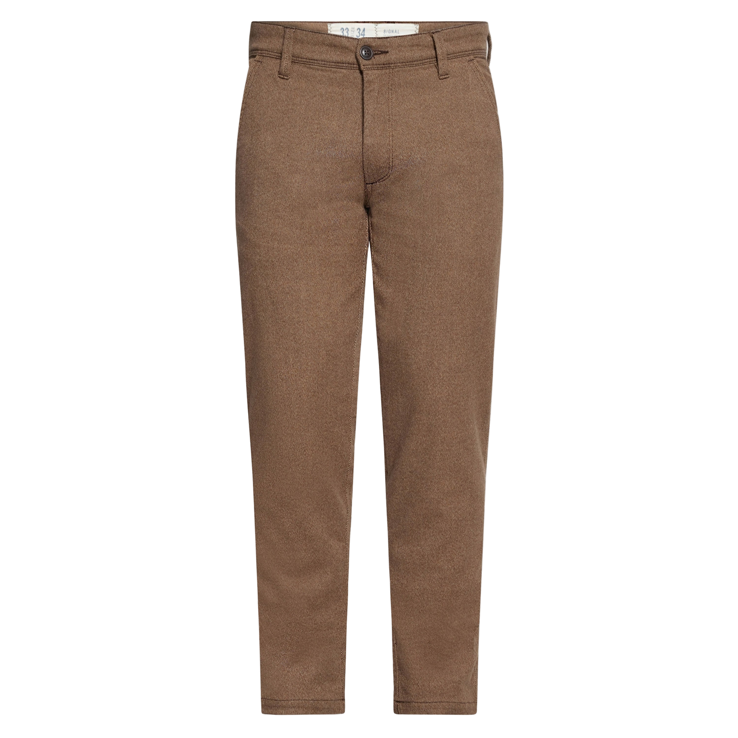 VictorSi Wool Look Pants - Brown Bark