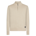 KlausSI Halfzip + Knit - Light Mocca Melange