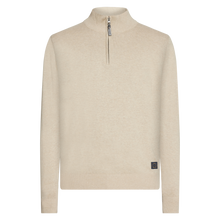 KlausSI Halfzip + Knit - Light Mocca Melange