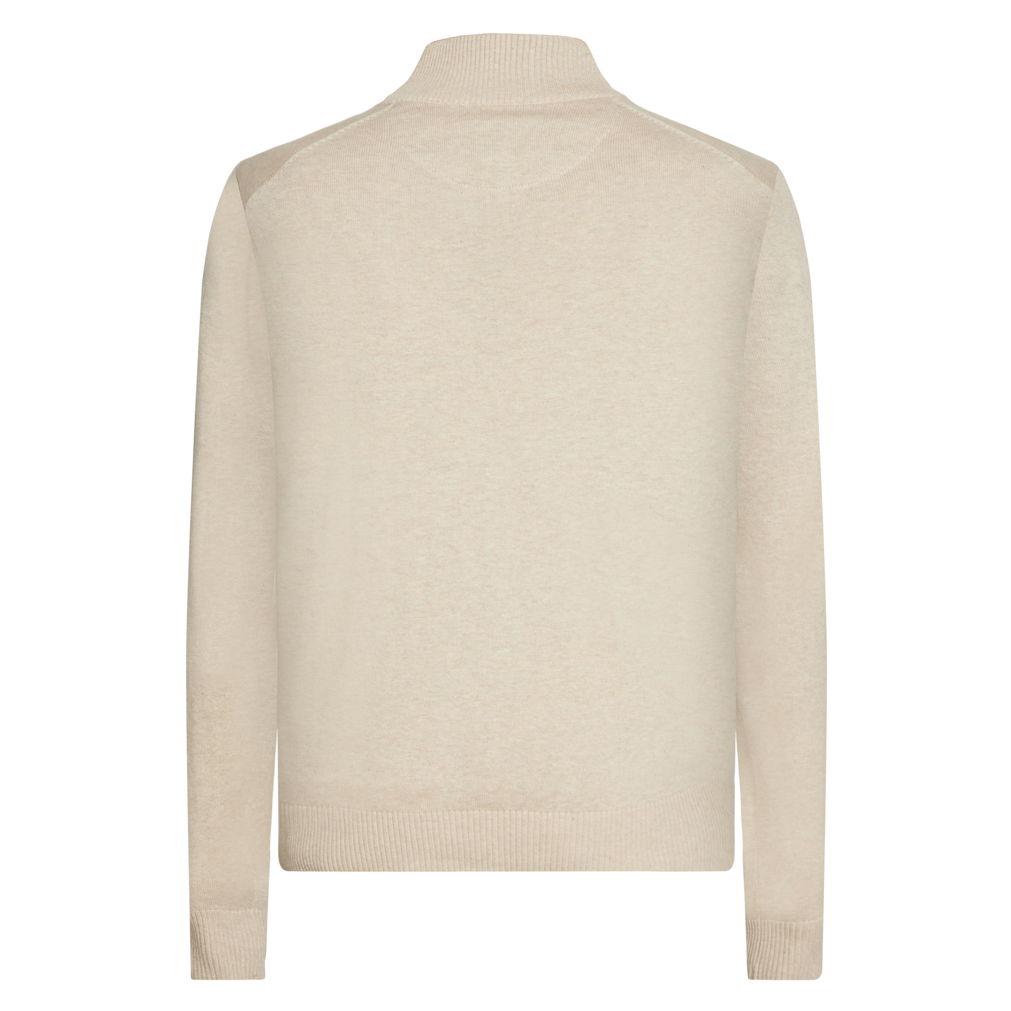 KlausSI Halfzip + Knit - Light Mocca Melange
