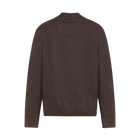 KlausSI Halfzip + Knit - Brown Bark melange